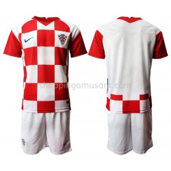 Maillot de Foot Croatie Enfant Domicile Euro 2020 Manche Courte
