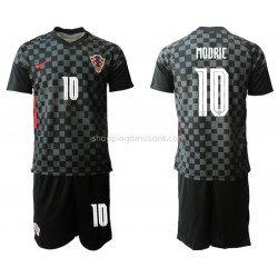 Maillot de Foot Croatie Luka Modrić 10 Enfant Extérieur Euro 2020 Manche Courte