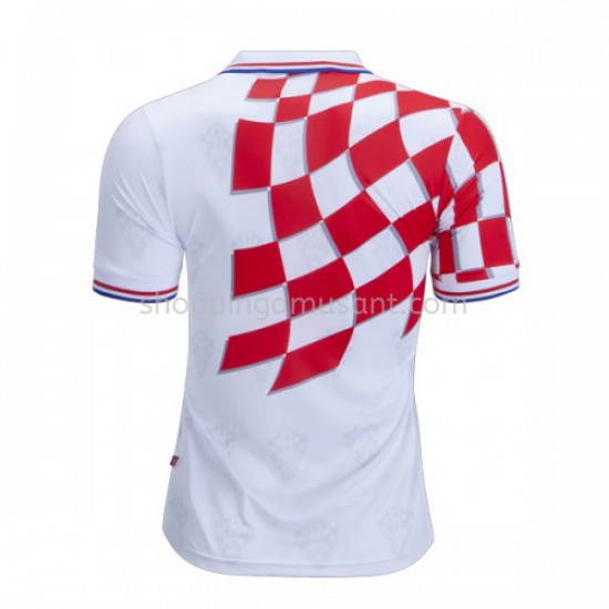 Maillot de Foot Croatie Retro Domicile 1998 Manche Courte