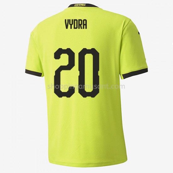 Maillot de Foot Tchéquie Matej Vydra 20 Extérieur Euro 2020 Manche Courte