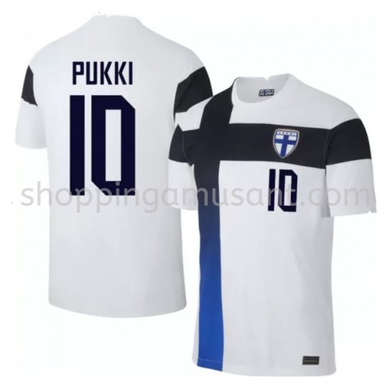Maillot de Foot Finlande Teemu Pukki 10 Domicile Euro 2020 Manche Courte