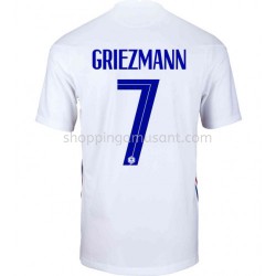 Maillot de Foot France Antoine Griezmann 7 Extérieur Euro 2020 Manche Courte