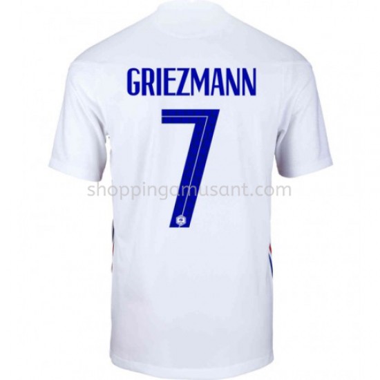 Maillot de Foot France Antoine Griezmann 7 Extérieur Euro 2020 Manche Courte