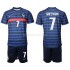 Maillot de Foot France Antoine Griezmann 7 Enfant Domicile Euro 2020 Manche Courte