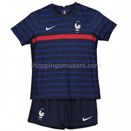 Maillot de Foot France Enfant Domicile Euro 2020 Manche Courte