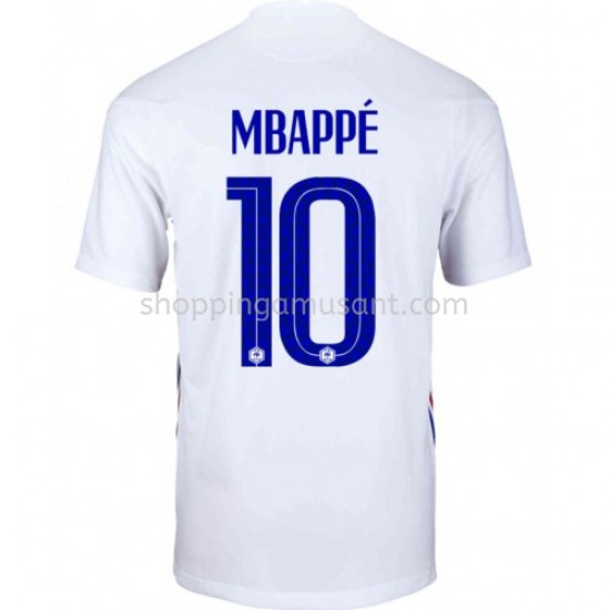 Maillot de Foot France Kylian Mbappé 10 Extérieur Euro 2020 Manche Courte