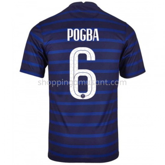 Maillot de Foot France Paul Pogba 6 Domicile Euro 2020 Manche Courte