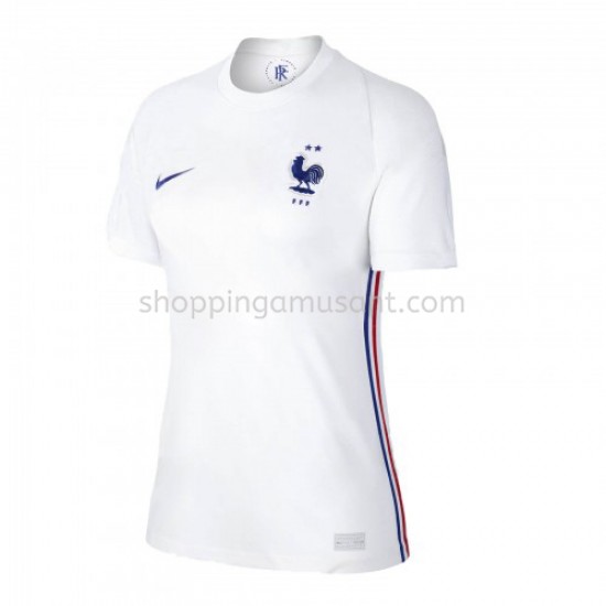 Maillot de Foot France Féminine Extérieur Euro 2020 Manche Courte
