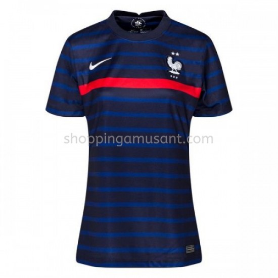 Maillot de Foot France Féminine Domicile Euro 2020 Manche Courte