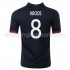 Maillot de Foot Allemagne Kroos 8 Extérieur Euro 2020 Manche Courte