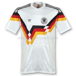 Maillot de Foot Allemagne Retro Domicile 1990 Manche Courte