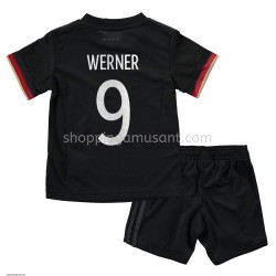 Maillot de Foot Allemagne Timo Werner 9 Enfant Extérieur Euro 2020 Manche Courte