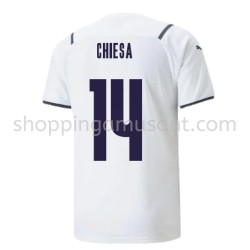 Maillot de Foot Italie Federico Chiesa 14 Extérieur 2021-2022 Manche Courte