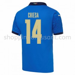 Maillot de Foot Italie Federico Chiesa 14 Domicile Euro 2020 Manche Courte