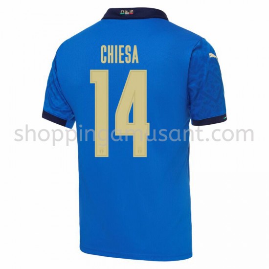 Maillot de Foot Italie Federico Chiesa 14 Domicile Euro 2020 Manche Courte