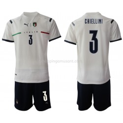Maillot de Foot Italie Giorgio Chiellini 3 Enfant Extérieur 2021-2022 Manche Courte