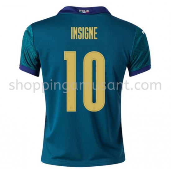 Maillot de Foot Italie Insigne 10 Neutre Euro 2020 Manche Courte