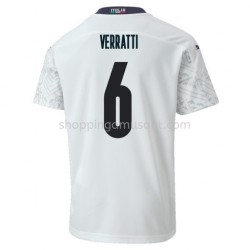 Maillot de Foot Italie VERRATTI 6 Extérieur Euro 2020 Manche Courte