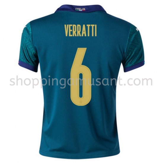 Maillot de Foot Italie Verratti 6 Neutre Euro 2020 Manche Courte