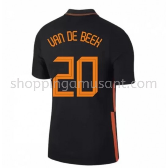 Maillot de Foot Pays-Bas Donny van de Beek 20 Extérieur Euro 2020 Manche Courte
