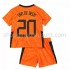 Maillot de Foot Pays-Bas Donny van de Beek 20 Enfant Domicile Euro 2020 Manche Courte