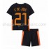 Maillot de Foot Pays-Bas Frenkie de Jong 21 Enfant Extérieur Euro 2020 Manche Courte