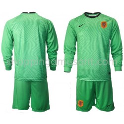 Maillot de Foot Pays-Bas Gardien Enfant Extérieur Euro 2020 Manche Longue