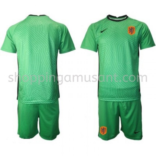 Maillot de Foot Pays-Bas Gardien Enfant Extérieur Euro 2020 Manche Courte