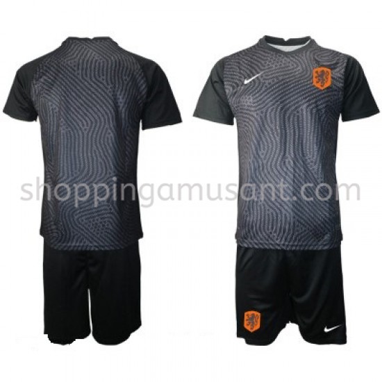 Maillot de Foot Pays-Bas Gardien Enfant Domicile Euro 2020 Manche Courte