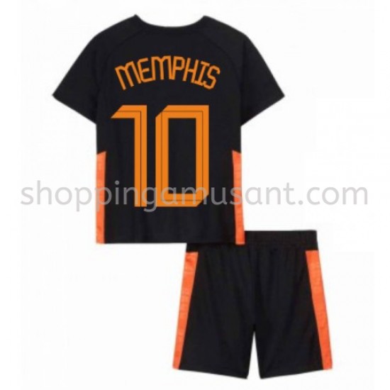 Maillot de Foot Pays-Bas Memphis Depay 10 Enfant Extérieur Euro 2020 Manche Courte