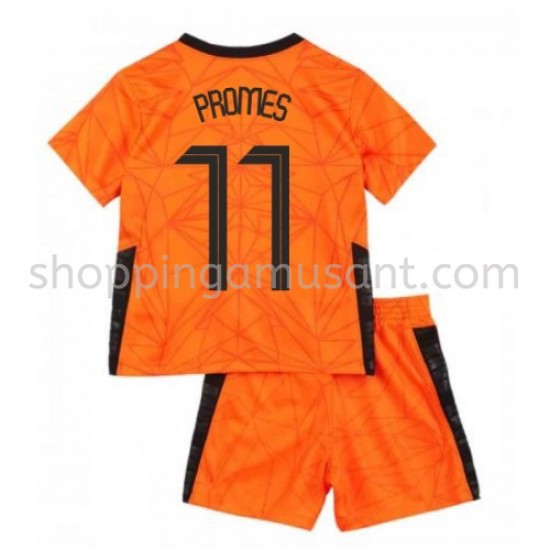 Maillot de Foot Pays-Bas Quincy Promes 11 Enfant Domicile Euro 2020 Manche Courte