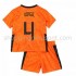 Maillot de Foot Pays-Bas Virgil van Dijk 4 Enfant Domicile Euro 2020 Manche Courte