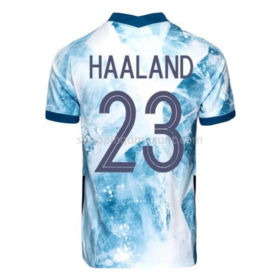 Maillot de Foot Norvège Erling Haaland 23 Extérieur 2020-2021 Manche Courte