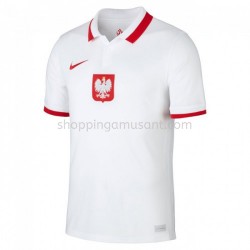 Maillot de Foot Pologne Domicile Euro 2020 Manche Courte