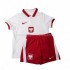 Maillot de Foot Pologne Enfant Domicile Euro 2020 Manche Courte