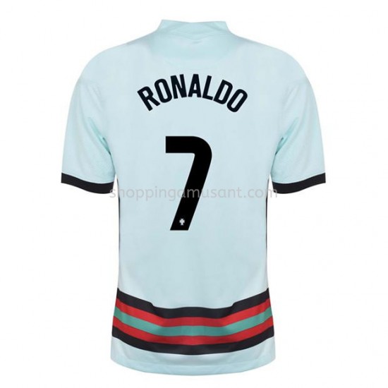 Maillot de Foot Portugal Cristiano Ronaldo 7 Extérieur Euro 2020 Manche Courte