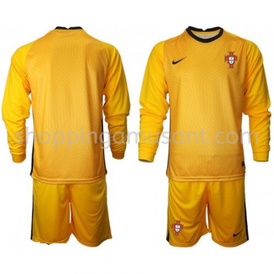 Maillot de Foot Portugal Gardien Enfant Extérieur Euro 2020 Manche Longue