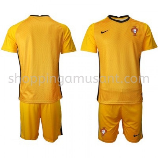 Maillot de Foot Portugal Gardien Enfant Extérieur Euro 2020 Manche Courte