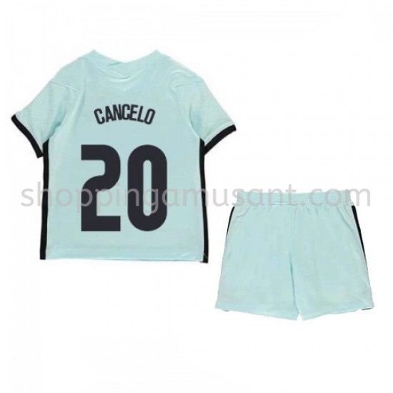 Maillot de Foot Portugal Joao Cancelo 20 Enfant Extérieur Euro 2020 Manche Courte