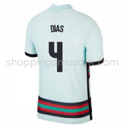 Maillot de Foot Portugal Ruben Dias 4 Extérieur Euro 2020 Manche Courte