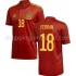 Maillot de Foot Espagne Ferran 18 Domicile Euro 2020 Manche Courte