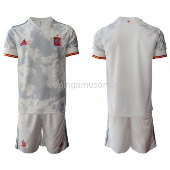Maillot de Foot Espagne Enfant Extérieur Euro 2020 Manche Courte