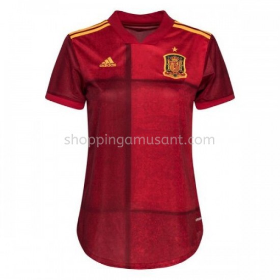 Maillot de Foot Espagne Féminine Domicile Euro 2020 Manche Courte