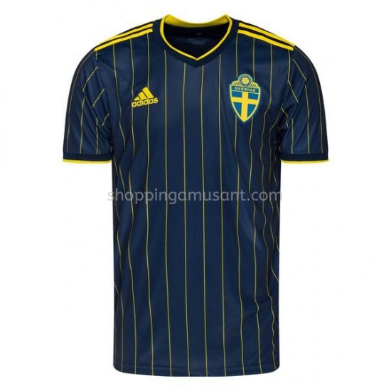 Maillot de Foot Suède Extérieur Euro 2020 Manche Courte