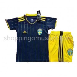 Maillot de Foot Suède Enfant Extérieur Euro 2020 Manche Courte