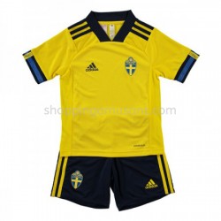 Maillot de Foot Suède Enfant Domicile Euro 2020 Manche Courte