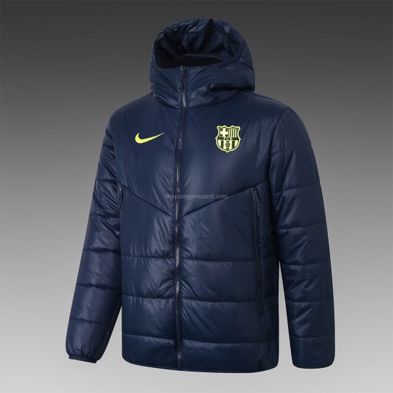 FC Barcelone Ensemble Doudoune Bleu Foncé - Homme