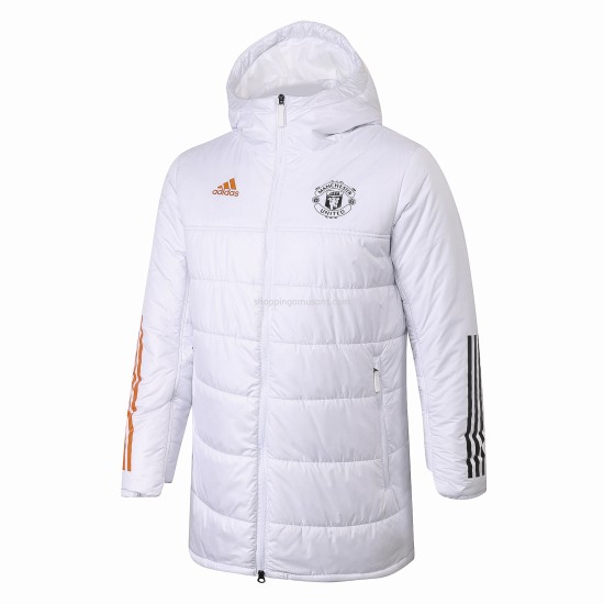 Manchester United Ensemble Doudoune Blanc - Homme