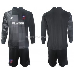 Maillot de Foot Atlético Madrid Gardien Enfant Extérieur 2021-2022 Manche Longue