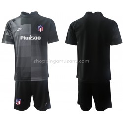 Maillot de Foot Atlético Madrid Gardien Enfant Extérieur 2021-2022 Manche Courte